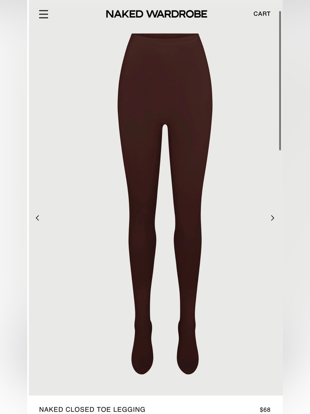 Naked Wardrobe Closed Toe Leggings